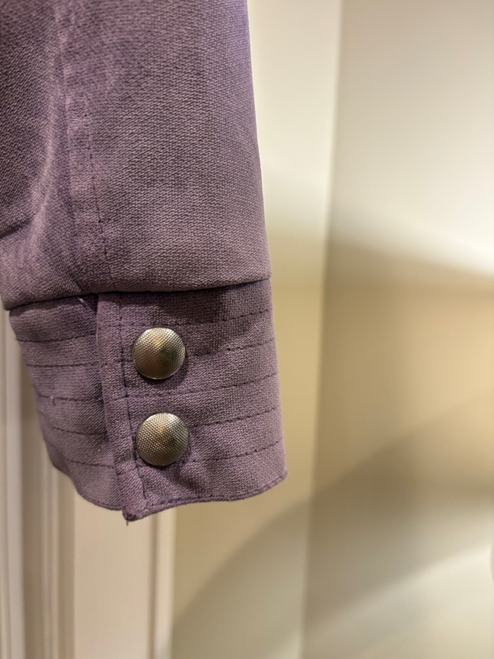 Tribal Faux suede lavender Women's Moto Jacket Size 14 - Picture 7 of 7